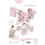 DeCuevas 90875 Skládací kočárek pro dvojčata panenky s taškou Sophie 2025 91 cm – Sleviste.cz