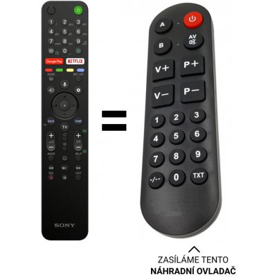 Dálkový ovladač Senior pro Sony KD-43XH8077 – Zboží Živě
