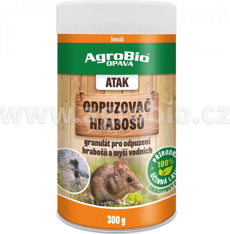 AgroBio ATAK Odpuzovač hrabošů 300 g