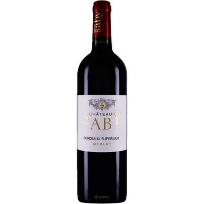 Château Saby Bordeaux Supérieur 2021 13,5% 0,75 l (holá láhev) – Hledejceny.cz