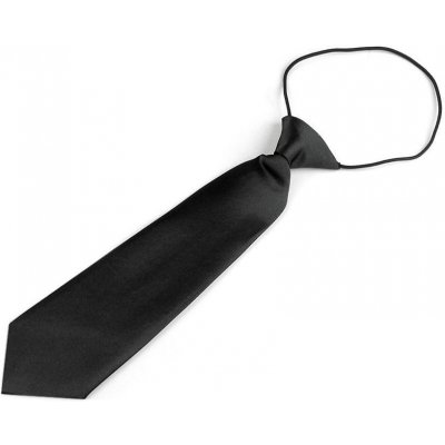 Dětská kravata 7x27 cm černá – Zboží Mobilmania