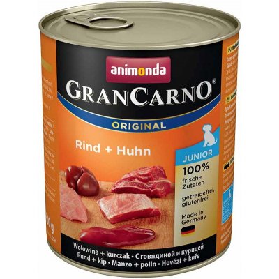 Animonda Gran Carno JUNIOR hovězí + kuře 12x 800 g