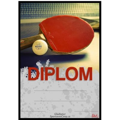 DS05d Diplom stolní tenis – Zboží Dáma