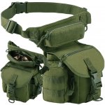 Camerazar Pánská vojenská bederní s opaskem odolný polyester dvě zipové kapsy rozměry 15x18x6.5 cm – Hledejceny.cz