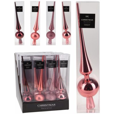 špička na stromek 29cm RŮŽ mix CAN208360 – Zboží Dáma