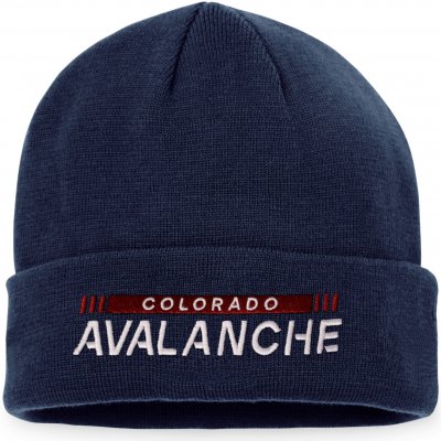 Fanatics Pánská Zimní Čepice Colorado Avalanche Authentic Pro Game & Train Cuffed Knit Athletic Navy