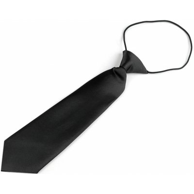 Stoklasa Dětská saténová kravata na gumičku 720692/02 černá – Zboží Mobilmania