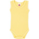 Dětské žebrované body bez rukávů žlutá – Hledejceny.cz