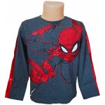 Sun City Chlapecké tričko SPIDERMAN s červenými lampasy dlouhý rukáv Šedá – Zboží Dáma