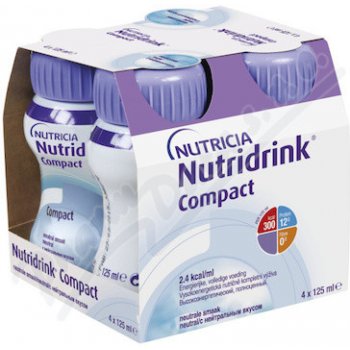 NUTRIDRINK COMPACT S PŘÍCHUTÍ NEUTRÁLNÍ POR SOL 4X125ML