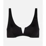 Karl Lagerfeld plavky Karl DNA SHINY RIB BANDEAU černá – Sleviste.cz