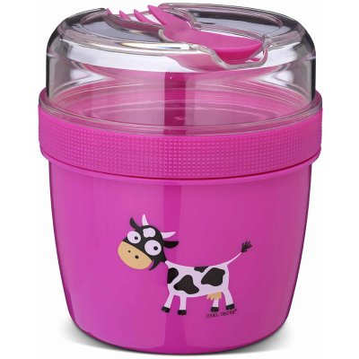 Carl Oscar N'ice Cup lunch box růžová kravička – Zboží Dáma