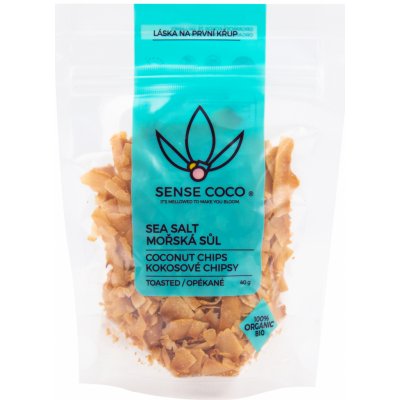 Sense Coco Bio kokosové chipsy slané 40 g – Zboží Dáma