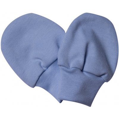 bavlněné rukavičky Melír modrá