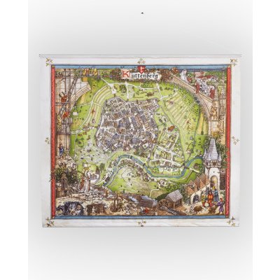 Gaya Entertainment Wallscroll Kingdom Come: Deliverance II - Mapa Kutné Hory (Kuttenberg) – Zboží Dáma