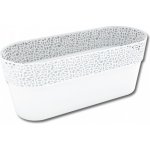 Nohel Garden Truhlík ROSA plastový bílý 30 cm – Zboží Dáma