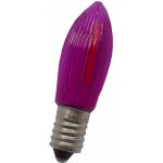 ElektroSkalka Žárovka LED Filament 14V až 55V/0,3W E-10 svíčka růžová 1ks – Hledejceny.cz