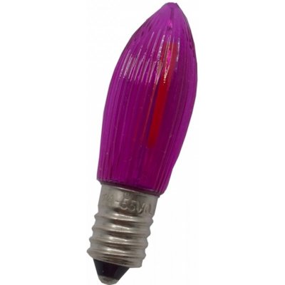 ElektroSkalka Žárovka LED Filament 14V až 55V/0,3W E-10 svíčka růžová 1ks – Hledejceny.cz