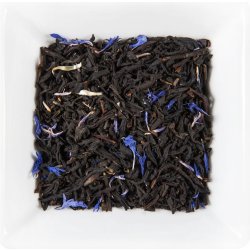 Unique Tea Modrý stín Jahody a rebarbora aromatizovaný černý čaj 50 g