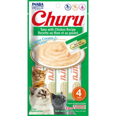 Churu Cat Purée Tuna with Chicken 4 x 14 g – Zboží Mobilmania