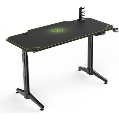 ULTRADESK Herní stůl LEVEL 140×66 cm Ultradesk LEVEL Zelená – Zboží Mobilmania