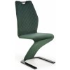 Jídelní židle MOB Kerga tmavě zelená / černá