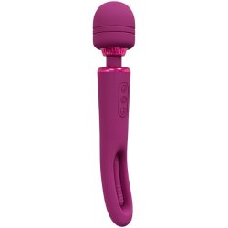 Vive Kiku Rechargeable Double Ended Wand with Innovative G Spot Flapping Stimulator Pink