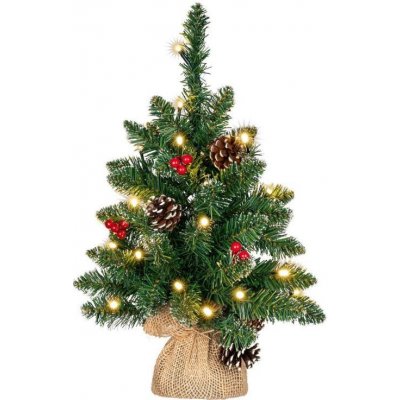 Nexos Vánoční stromek s osvětlením 45 cm 20 LED