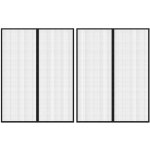 vidaXL Závěsy do dveří proti hmyzu 2 ks s magnety černé 230 x 160 cm – Hledejceny.cz