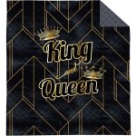 Detexpol přehoz na postel King and Queen gold 220 x 240 cm – Sleviste.cz