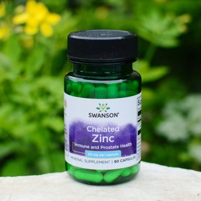 Swanson Chelated Zinc glycinát 30 mg 90 kapslí – Hledejceny.cz