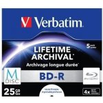 Verbatim BD-R SL 25GB 6x, printable, slimbox, 1ks (BRV-4AR1N) – Hledejceny.cz