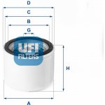 Vzduchový filtr turbodmychadla Cursor UFI – Hledejceny.cz
