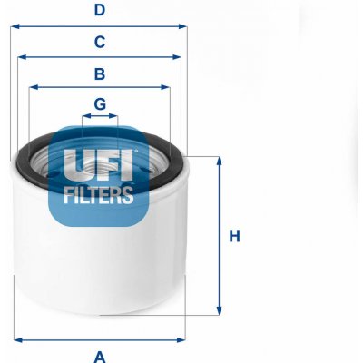 Vzduchový filtr turbodmychadla Cursor UFI – Hledejceny.cz