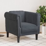 VidaXL 328096 relaxační tmavě šedé samet – Zboží Dáma