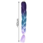 Soulima Syntetické copánky na vlasy ombre blue fio W10342 – Hledejceny.cz
