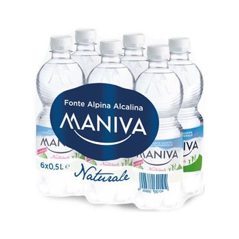 Maniva neperlivá PET 6 x 500 ml