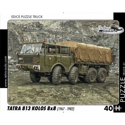 RETRO-AUTA TRUCK č.21 Tatra 813 Kolos 8x8 1967-1982 40 dílků