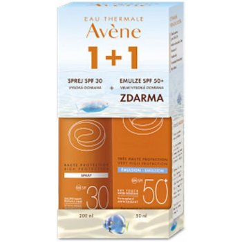 Avène Sun SPF30 spray 200 + Avene Sun emulze SPF50+ 50 ml