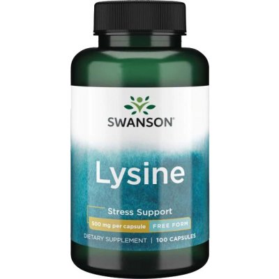 Swanson L-Lysin Free Form L-Lysine 500 mg 100 kapslí