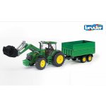 Bruder 3055 Traktor JOHN DEERE 7930 s čelním nakladačem a návěsem – Zbozi.Blesk.cz