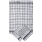 Sleep-well žakárové utěrky extra savé 50 x 70 cm BÍLO/ČERNÁ KOSTKA 3 ks – Zboží Dáma