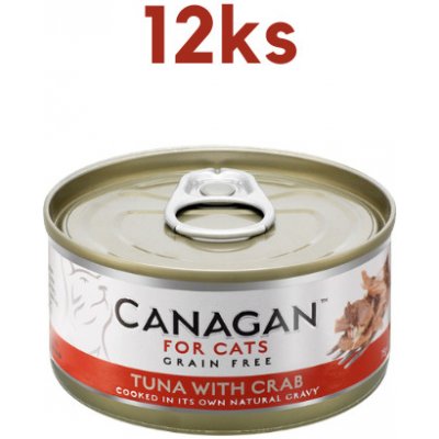 Canagan Cat Tuňák a Krab 12 x 75 g
