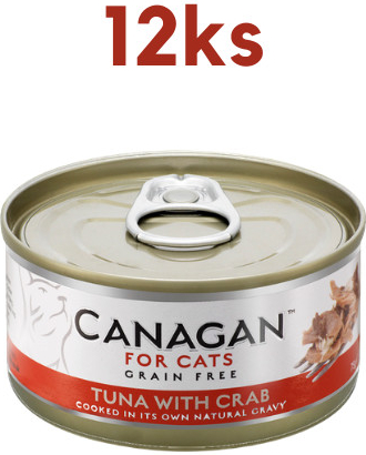 Canagan Cat Tuňák a Krab 12 x 75 g