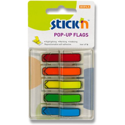 Hopax Stick'n PopUp Flags - samolepicí šipky - mix barev – Zboží Dáma