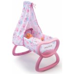SMOBY 24015 Baby Nurse kolébka s baldachýnem pro 52 cm panenku – Zboží Dáma