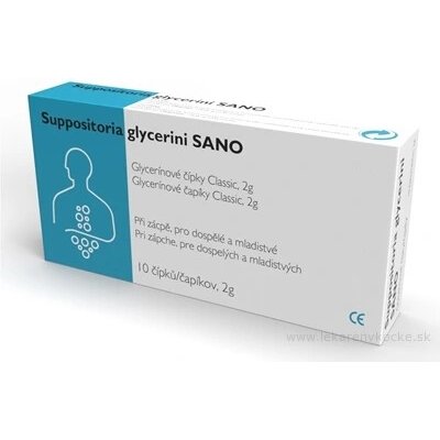 UAB INNOVATIVE Suppositoria glycerini SANO Glycerínové čípky Classic 2 g 10 ks – Hledejceny.cz