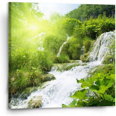 Sablio Obraz Kaskádovitý vodopád - 110x110 cm – Hledejceny.cz