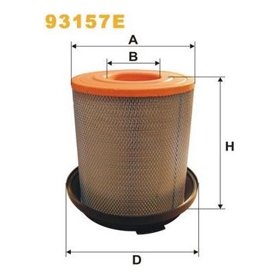 Vzduchový filtr WIX FILTERS 93157E – Hledejceny.cz