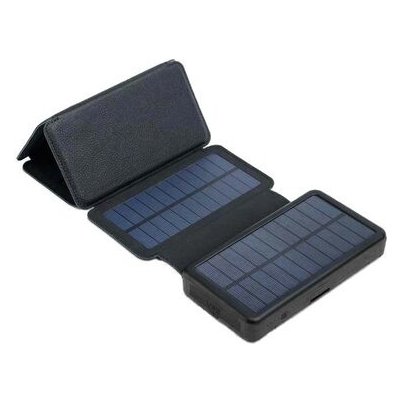 Sunen PowerNeed solarní panel 2x USB-A 1x USB-C 1x Micro-USB černá 20000mAh ES20000B – Zboží Mobilmania